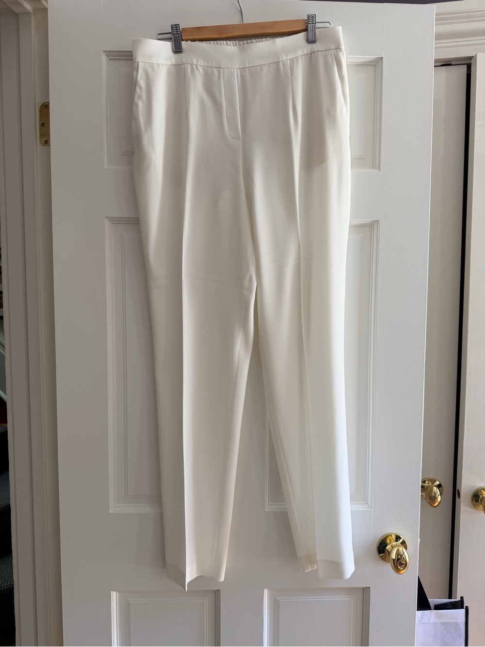 Babaton Ivory Straight-Leg Trousers